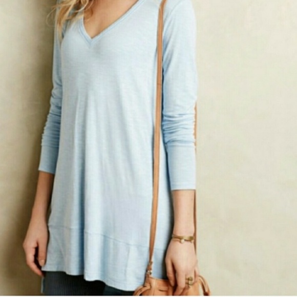 Anthropologie Pure + Good Long Form V Neck Tunic - Picture 3 of 3